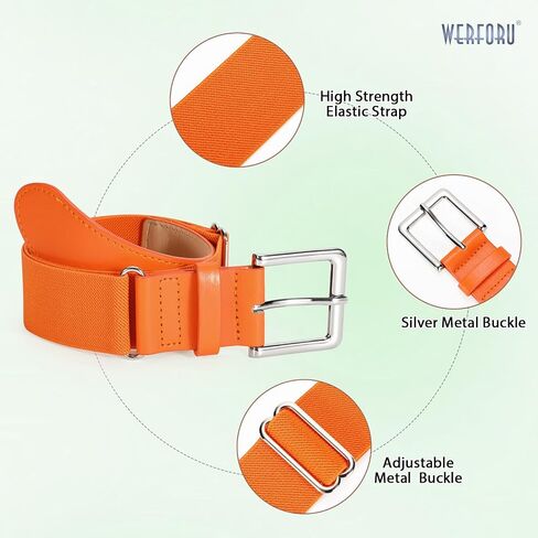 WERFORU 3 Pack Softball Elastic Belt for Youth Adult Adjustable Baseball Belt for Men Boys and Girls Football Belt in Saudi Arabia