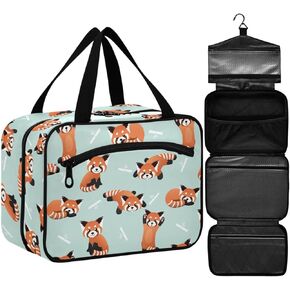 ZZKKO Travel Toiletry Bag for Men Japanese Wave Hanging Travel Toiletry Bag Organizer Mens Toiletries Bag for Bathroom Water Resistant Multiple Compartments Large in Kuwait