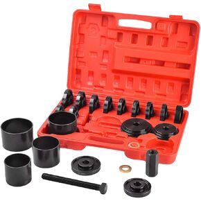 23 pcs Wheel Bearing Press Kit, FWD Front Wheel Drive Bearing Adapters Puller Press Replacement Installer Removal Tool Kit
