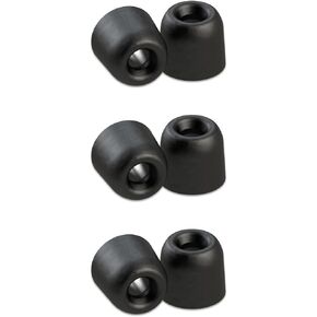 Comply Isolation Memory Foam Tips for Sennheiser (Medium, 3 Pairs), Black (17-30101-11)