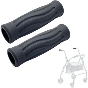 Rollator Walker Crutch Hand Grips Replacement for Elderly & Disabled Patient Handgrips Accessories, 1", 2 Pcs