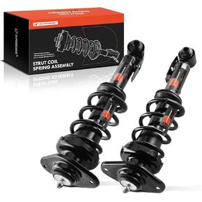 A-Premium Front Pair (2) Complete Strut & Coil Spring Assembly Compatible with Mini Cooper 2007-2015, Driver and Passenger Side