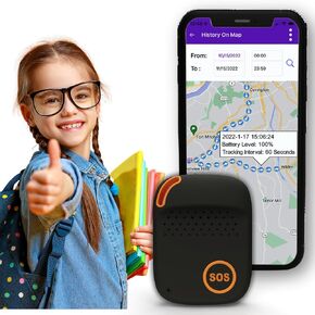 SecuLife Kids GPS Tracker, Real-Time Tracking for Kids Ages 6+, SOS Button, 2-Way Speakerphone Safety Device for Kids - Special Needs, Autism, Down Syndrome