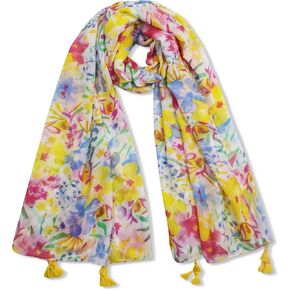 Scarf for Women Lightweight Voile Boho Scarves and Shawls for Travel Spring Summer