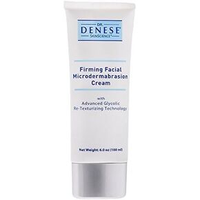 Dr. Denese SkinScience Firming Facial MicroDermabrasion Cream Refresh with Botanical Ingredients - Dual Physical Peel & Chemical Exfoliant For Glowing Radiant Skin - Paraben-Free, Cruelty-Free - 6oz
