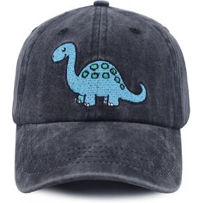 Stegosaurus Hat for Boys Girls, Cute Cotton Embroidered Dinosaur Decor Baseball Cap