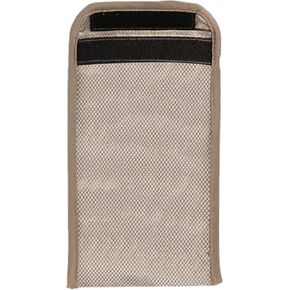 Plus Size Security Pouch,Compatible with OtterBox iPhone 14 15 pro max Samsung Galaxy s23 Faraday Bag EMF Protection Pouch 5G GPS RFI Signal Shielding Sleeve Privacy Protection Wallet (Silver)