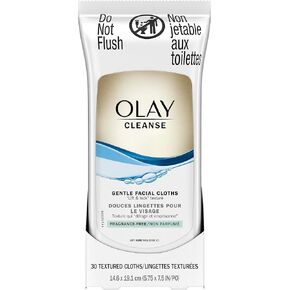 OLAY أقمشة التنظيف الرطبة، نظيفة ولطيفة، حساسة/خالية من العطور، 30 قطعة (عبوة من 5 قطع) in Kuwait