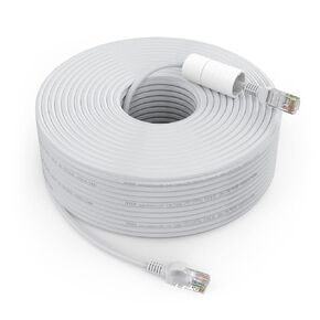 ANNKE 100 FT Cat5e Internet High-Speed Network Cable, High-Speed PoE Ethernet Cable IP Camera and NVR System, Modem, PC, Consoles, etc, Compatible for Indoor/Outdoor Use