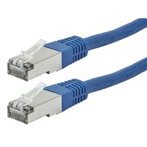 Monoprice Cat6A Ethernet Patch Cable - Zeroboot, RJ45, Stranded, 550Mhz, STP, Pure Bare Copper Wire, 10G, 26AWG, 2 Feet, Blue - Entegrade Series