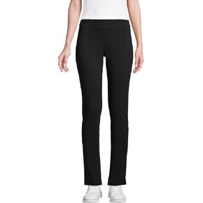 Lands' End Womens Starfish Slim Leg Pants Black Tall Large