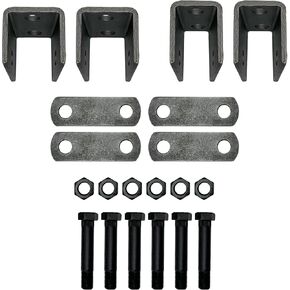 A.A Tandem Axle Trailer Double Eye Leaf Spring Suspension Hanger Kit - 2,000-7,000 lbs (Tandem Axle)