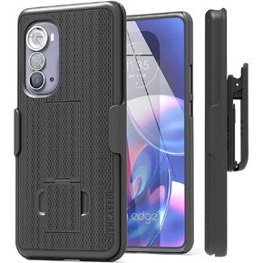 جراب DuraClip مغلف مصمم لجراب Moto G Power 2022 بمشبك حزام، جراب هاتف نحيف مع حافظة