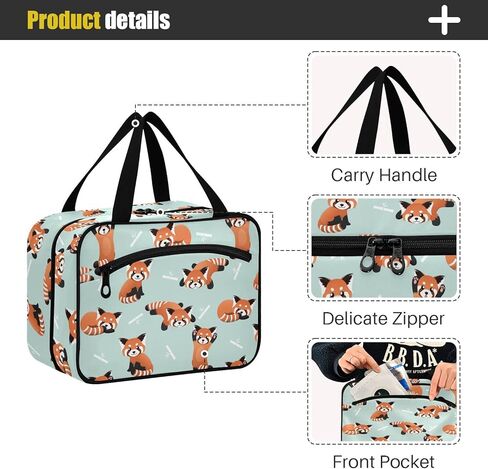 ZZKKO Travel Toiletry Bag for Men Japanese Wave Hanging Travel Toiletry Bag Organizer Mens Toiletries Bag for Bathroom Water Resistant Multiple Compartments Large in Kuwait