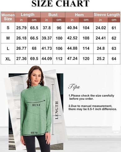 Womens Long Sleeve Workout Shirts 1/4 Zip Quick Dry Golf Polo Shirt Gym Yoga Athletic Tops in Saudi Arabia