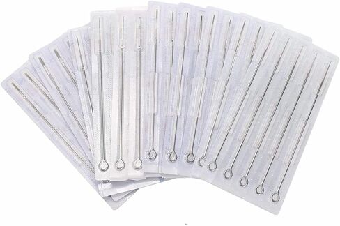 Tattoo Needles 1RL,50pcs Disposable Sterilized Round Liner Needles Premium Quality Needle Liners 1RL Needles 1 Round Liner (1RL) in Saudi Arabia