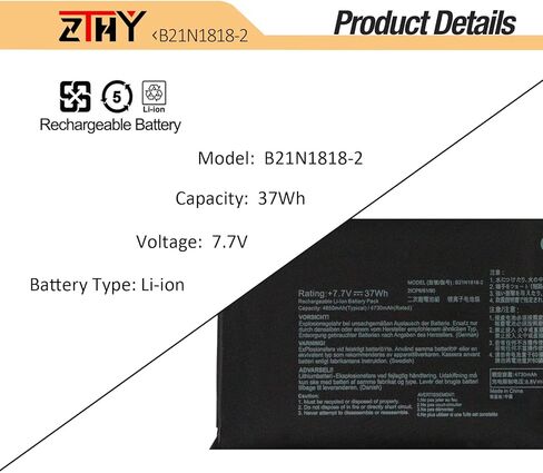 ZTHY 67Wh C41N1904 استبدال البطارية لـ ASUS ZenBook 14 UX425UA UM425IA UX425EA UX425JA 13 BX325JA UX325EA UX325JA UX325SA UM325SA UX363EA UX363JA S UX371 UX393 UX393EA UX371EA S14 S435 S435EA in Saudi Arabia