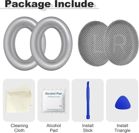 وسائد أذن بديلة من MOLOPPO لسماعات الرأس Bose QuietComfort 35 (QC35) وQuiet Comfort 35 II (QC35 ii)، وسادات الأذن مع جلد أكثر نعومة، وإسفنج عازل للضوضاء، وسمك إضافي، أسود in Kuwait