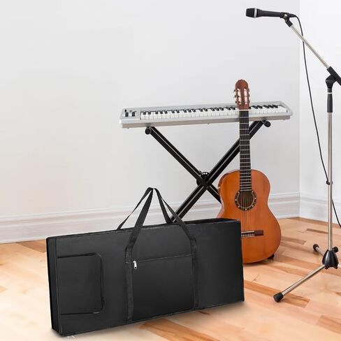 Tosnail 61-Note Keyboard Gig Bag, Soft Piano Case Padded with 6mm Cotton Piano Case with Handles - 39'' x 16" x 6'' in Saudi Arabia