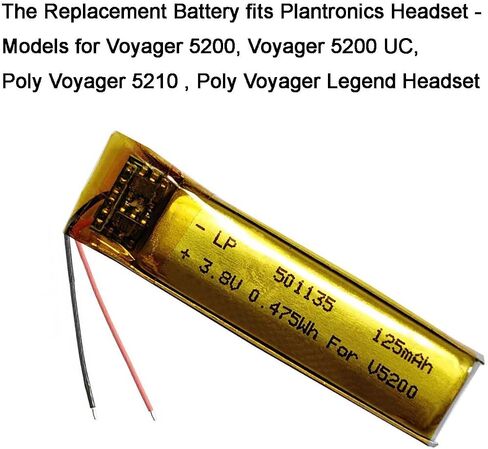 AOLIKES 65358-01 Battery 240mAh Replacement for Plantronics CS50, CS351N, CS55, CS510, CS60, CS361, Savi 410/420/710/720, W710, Savi Office WH300/WH350 Wireless Headset in Saudi Arabia