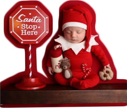 Zeroest Chrismas Newborn Photography Props Boy Girl Photoshoot in Kuwait