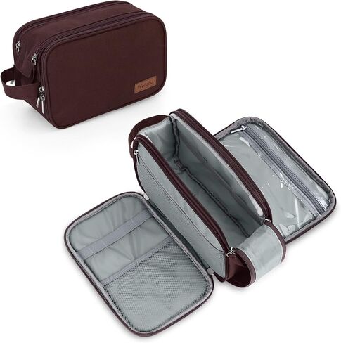 Wedama Toiletry Bag for Men, Handheld Travel Toiletry Bag, Waterproof Travel Bag for Toiletries, Thickened Polyester Travel Dopp Kit, Toiletries Bag for Travel Business Trips and Camping, Black in Kuwait