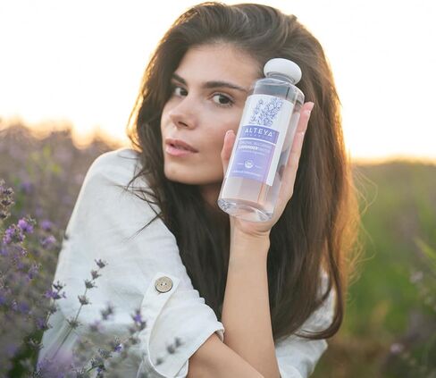 Alteya Organics Lavender Water USDA Certified Organic Facial Toner, 2 Fl Oz/60mL Pure Bulgarian Lavandula Angustifolia Flower Water, Award-Winning Moisturizer Amber Glass Spray Bottle in Kuwait