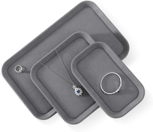 Jewelry Tray, Velvet Trinket Tray,Luxury Necklace Organizer,Premium Jewelry Display For Vendors,Blue Watch Tray in Saudi Arabia