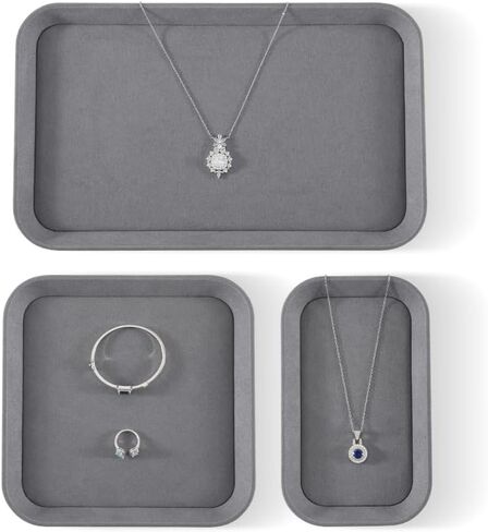 Jewelry Tray, Velvet Trinket Tray,Luxury Necklace Organizer,Premium Jewelry Display For Vendors,Blue Watch Tray in Saudi Arabia
