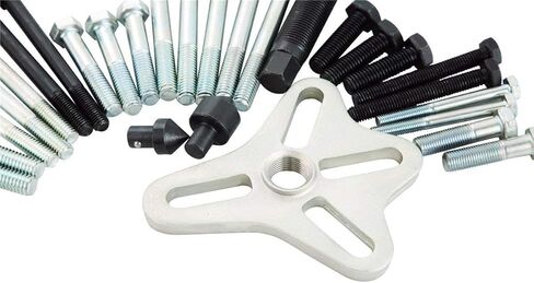 DASBET 46PCS Harmonic Balancer Puller Set, Steering Wheel Puller Kit Steering Wheel Flywheel Crankshaft Pulley Puller Crankshaft Pulleys and Gears for Most Cars, Pickups, SUVs (Blue) in Saudi Arabia