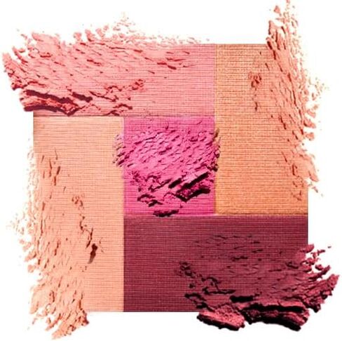 Palladio 2-In-1 Mosaic Blush and Bronzer, Silky Smooth Face Makeup Pressed Powder, Five Color Hues from Shimmering Pinks to Golden Browns, Rich Pigmented Shades, Flawless Finish, Desert Rose, 0.3 Oz in Saudi Arabia