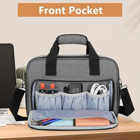 LUXJA Carrying Case Compatible with Canon PIXMA TR150 Wireless Portable Printer, Bag Compatible with Canon TR150 Ink Cartridge and Accessories, Black (BAG ONLY) in Saudi Arabia