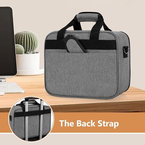 LUXJA Carrying Case Compatible with Canon PIXMA TR150 Wireless Portable Printer, Bag Compatible with Canon TR150 Ink Cartridge and Accessories, Black (BAG ONLY) in Saudi Arabia