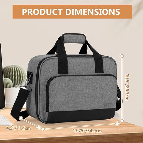 LUXJA Carrying Case Compatible with Canon PIXMA TR150 Wireless Portable Printer, Bag Compatible with Canon TR150 Ink Cartridge and Accessories, Black (BAG ONLY) in Saudi Arabia