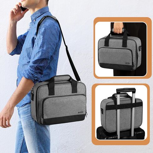 LUXJA Carrying Case Compatible with Canon PIXMA TR150 Wireless Portable Printer, Bag Compatible with Canon TR150 Ink Cartridge and Accessories, Black (BAG ONLY) in Saudi Arabia