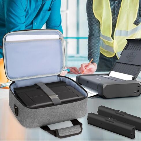 LUXJA Carrying Case Compatible with Canon PIXMA TR150 Wireless Portable Printer, Bag Compatible with Canon TR150 Ink Cartridge and Accessories, Black (BAG ONLY) in Saudi Arabia