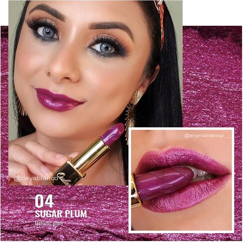 Oulac Metallic Pink Lipstick Set 3PCS High Impact Lipcolor with Moisturizing Formula, Vegan Beauty, Full-Coverage Lip Color 4.3g X 3PCS in Saudi Arabia