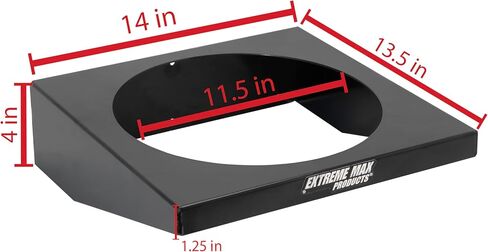 Extreme Max 5001.6727 Aluminum 5-Gallon Bucket Bracket for Race Trailer, Garage, Shop, Enclosed Trailer, Toy Hauler - Silver in Saudi Arabia