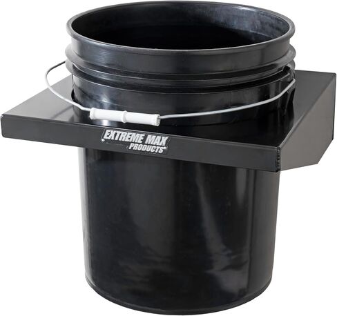 Extreme Max 5001.6727 Aluminum 5-Gallon Bucket Bracket for Race Trailer, Garage, Shop, Enclosed Trailer, Toy Hauler - Silver in Saudi Arabia