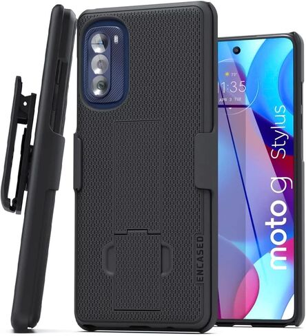 جراب DuraClip مغلف مصمم لجراب Moto G Power 2022 بمشبك حزام، جراب هاتف نحيف مع حافظة in Kuwait