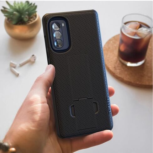 جراب DuraClip مغلف مصمم لجراب Moto G Power 2022 بمشبك حزام، جراب هاتف نحيف مع حافظة in Kuwait