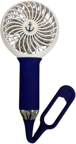Buggygear 3 Speed USB Rechargeable Fan - Portable Clip Fan with Power Bank and LED Flashlight, Travel Must Haves for Camping, Dorms, and More, White/Rose Gold in Saudi Arabia