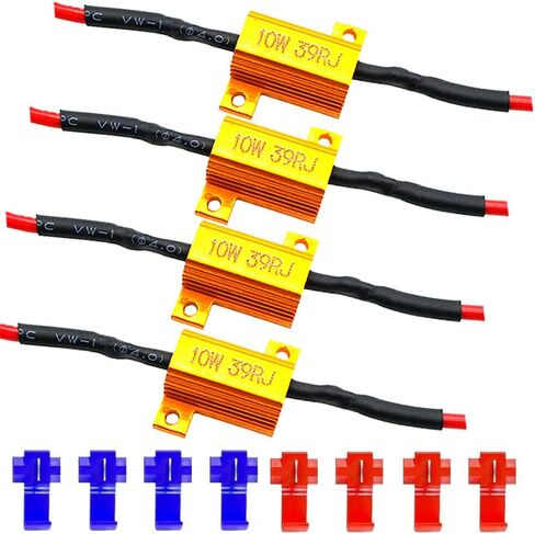 2pcs 100W 6ohm Load Resistors - Fix LED Bulb Fast Hyper Flash Turn Signal Blink Error Code (100W 6ohm) in Kuwait