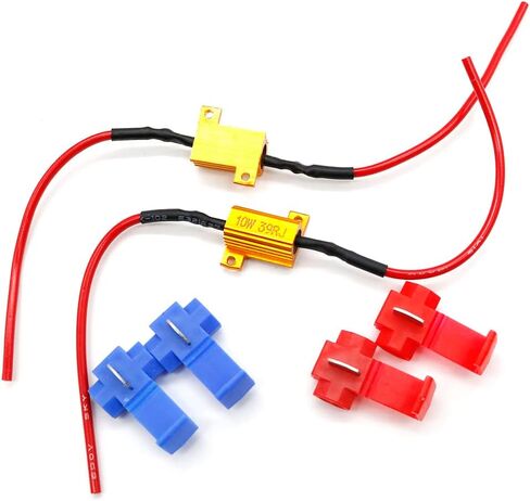 2pcs 100W 6ohm Load Resistors - Fix LED Bulb Fast Hyper Flash Turn Signal Blink Error Code (100W 6ohm) in Kuwait