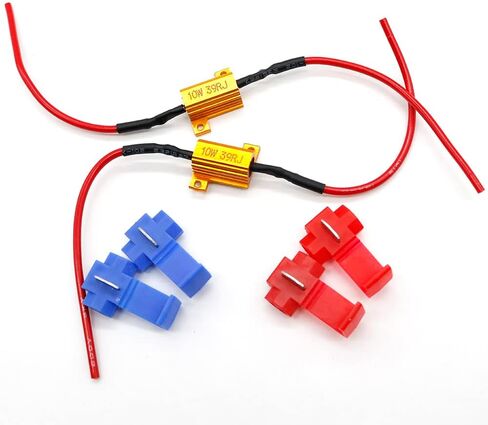 2pcs 100W 6ohm Load Resistors - Fix LED Bulb Fast Hyper Flash Turn Signal Blink Error Code (100W 6ohm) in Kuwait