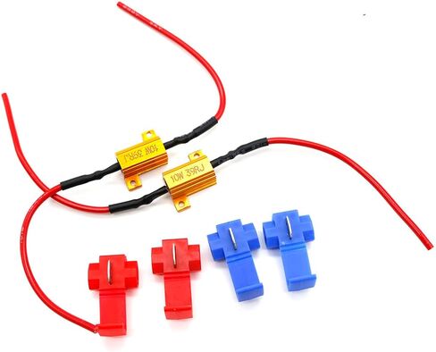 2pcs 100W 6ohm Load Resistors - Fix LED Bulb Fast Hyper Flash Turn Signal Blink Error Code (100W 6ohm) in Kuwait