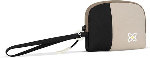 Sherpani Jolie, Lightweight Travel Pouch, Cosmetic Bag, Recycled Wristlet Bag, Toiletry Bag for Women (Con Leche, Small) in Kuwait