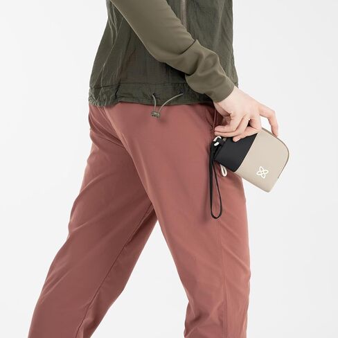 Sherpani Jolie, Lightweight Travel Pouch, Cosmetic Bag, Recycled Wristlet Bag, Toiletry Bag for Women (Con Leche, Small) in Kuwait