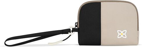 Sherpani Jolie, Lightweight Travel Pouch, Cosmetic Bag, Recycled Wristlet Bag, Toiletry Bag for Women (Con Leche, Small) in Kuwait