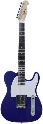 جيتار كهربائي Monoprice Indo Series 6 String Basswood-Body، يمين، أسود (625901) in Saudi Arabia
